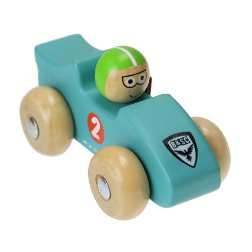 Wooden car with  driver