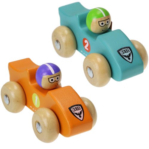 Wooden car with  driver