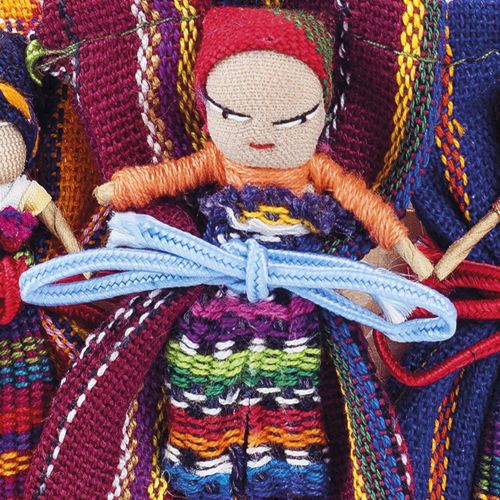 Large worry doll with bag