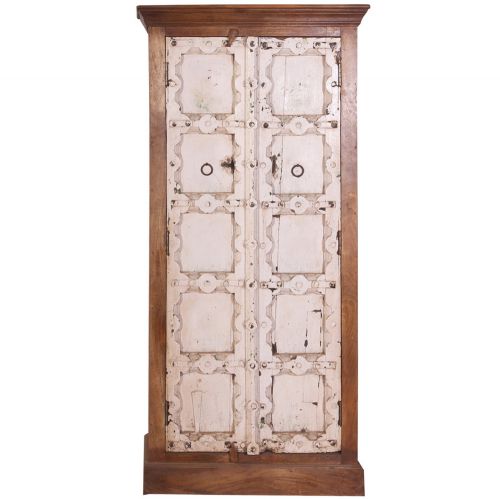 Ντουλάπι vintage κρεμ 79 x43 x164 εκ.