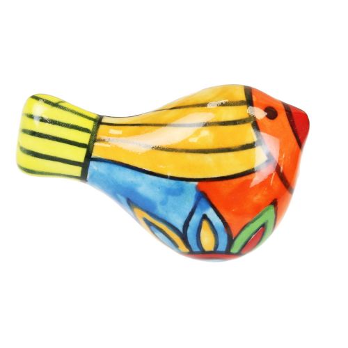 Πόμολο κεραμικό Πουλί 6x3εκ.- Ρίγες