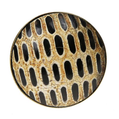 Πόμολο μπεζ με γραμμές 3.6εκ.