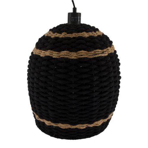 Φωτιστικό οροφής βαμβακερό μαύρο 38εκ.