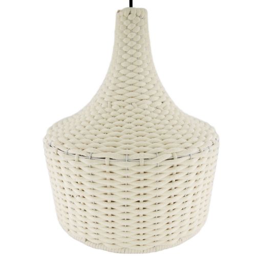 Φωτιστικό οροφής βαμβακερό λευκό 46x50εκ.