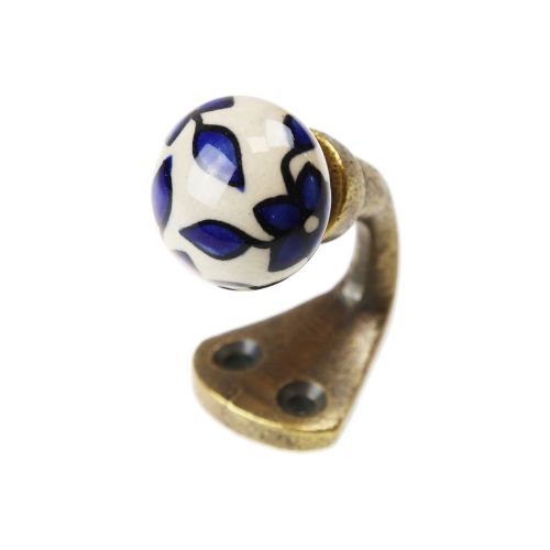 Γάντζος αντικέ λουλούδια 3x5εκ.- Μπλε