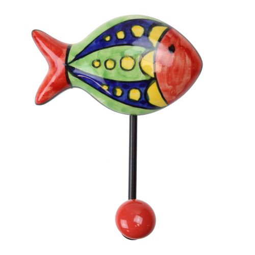 Γάντζος κεραμικός Ψάρι 10x12εκ.- Γιακάς