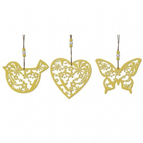 Στολίδι κλαδιά κίτρινα 15-16εκ.