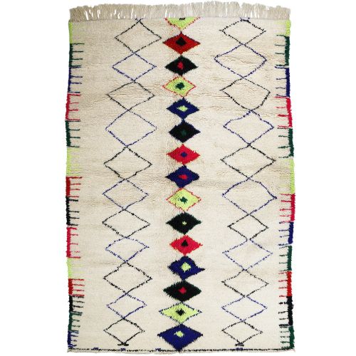 Χαλί 270x170εκ. Nomad - λευκό με ρόμβους