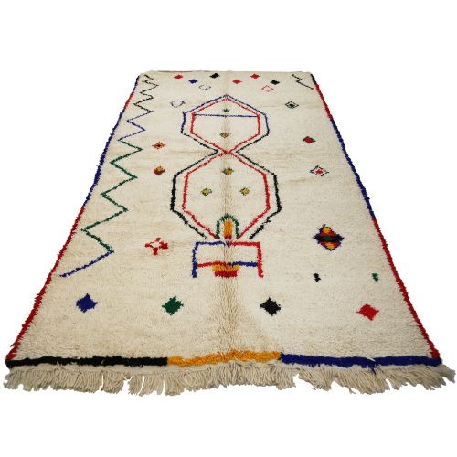 Χαλί 270x170εκ. Nomad - λευκό με σχήματα