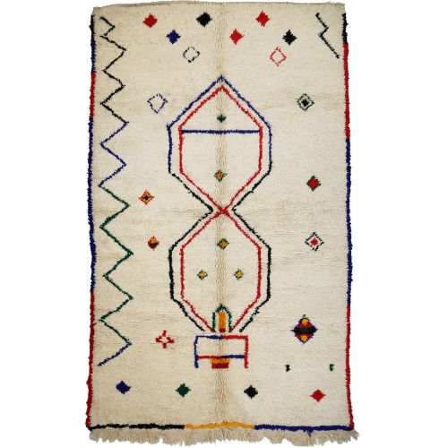 Χαλί 270x170εκ. Nomad - λευκό με σχήματα