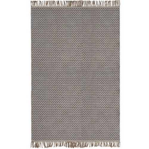 Zigzag weave rug Grey 120 x 180cm