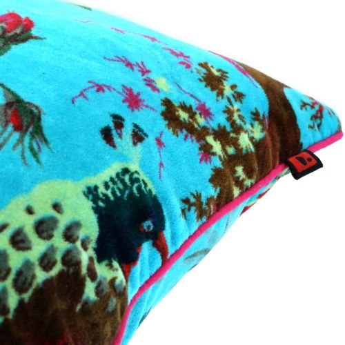 Μαξιλάρι 35x50 βελούδο - τιρκουάζ