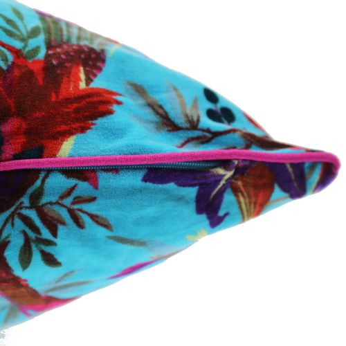 Μαξιλάρι 60x60 βελούδο - τιρκουάζ