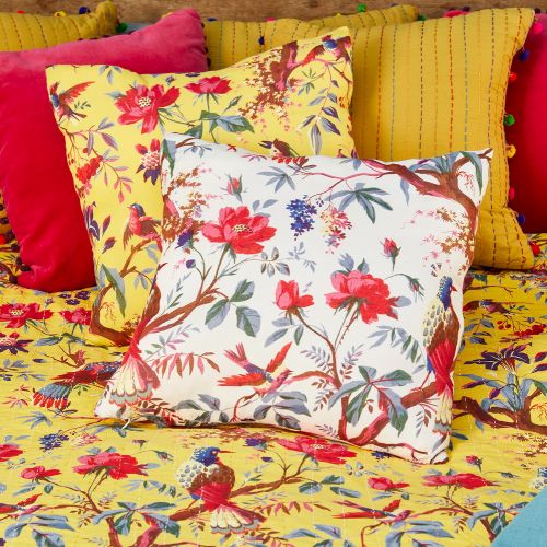 Μαξιλάρι 45x45 Πουλιά - Λευκό