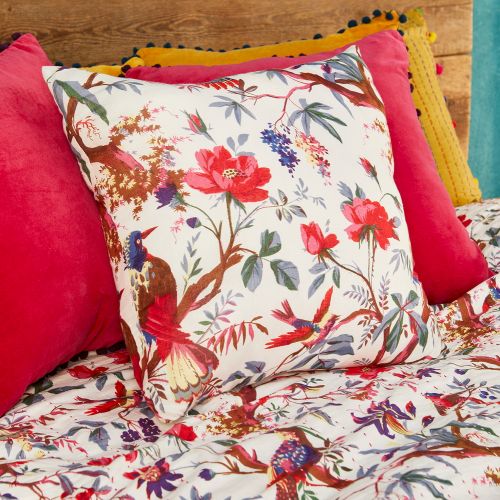 Μαξιλάρι 45x45 Πουλιά - Λευκό