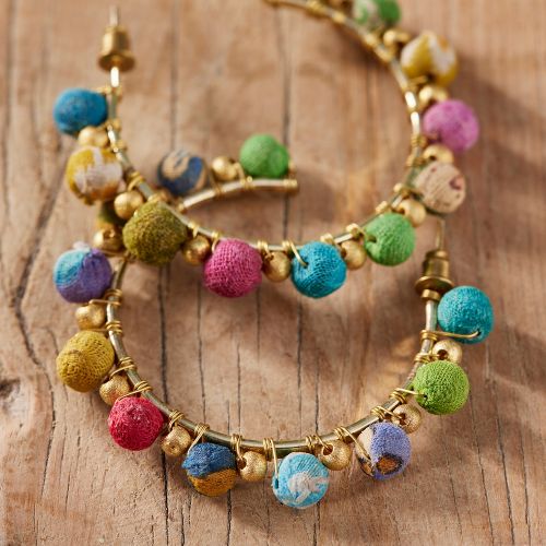 Σκουλαρίκια σάρι θηλιά 5,5εκ.