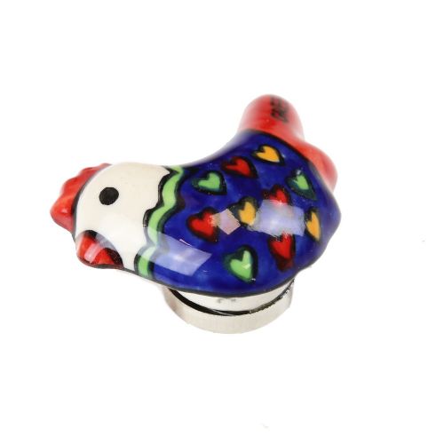 Μαγνητάκι κεραμικό Κόκορας 5x3,5εκ.- Καρδιές