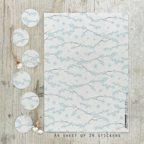 Σελίδα αυτοκόλλητα -Blue blossom (24)