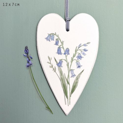 Ετικέτα καρδιά αγριολούλουδο 7εκ.-Bluebell