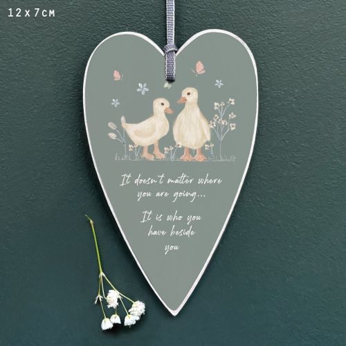 Ετικέτα καρδιά Meadow 11,5εκ. - Πάπιες