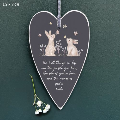 Ετικέτα καρδιά Meadow 11,5εκ. - Κουνέλια