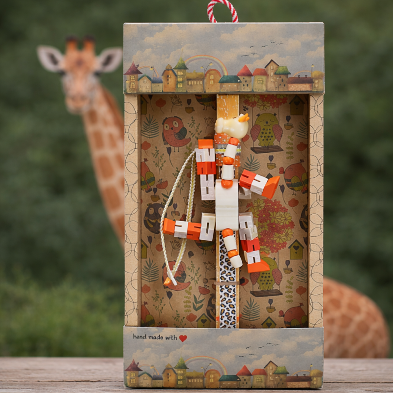 Easter candle with Transformer Animal - Giraffe