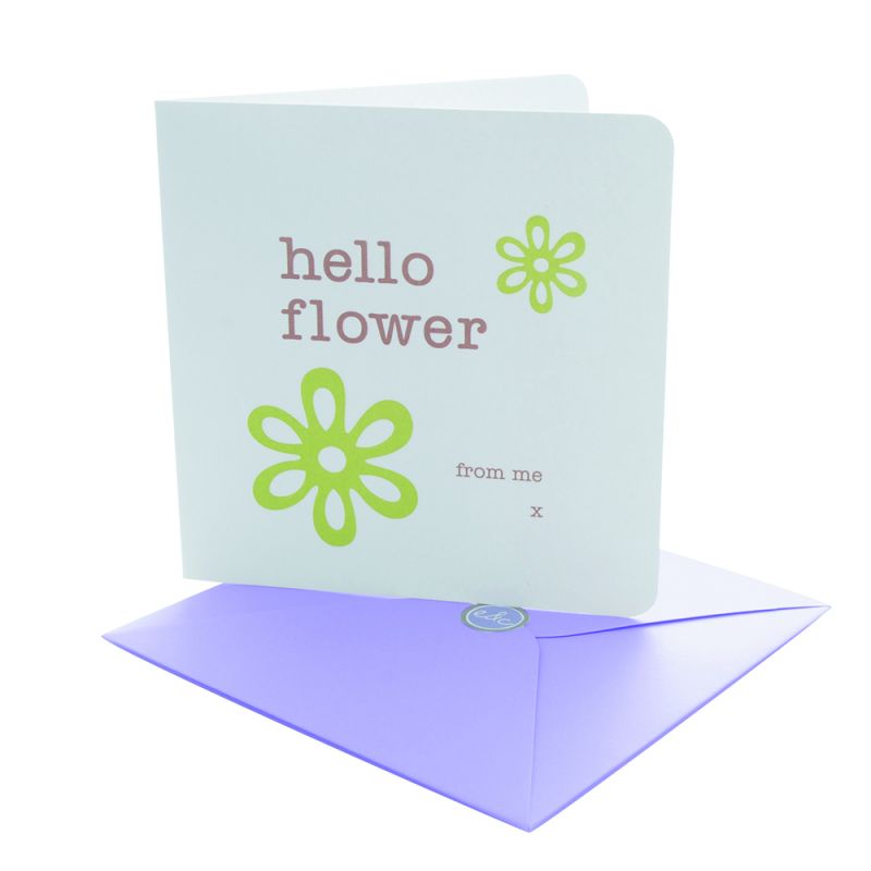 Hello Flower card