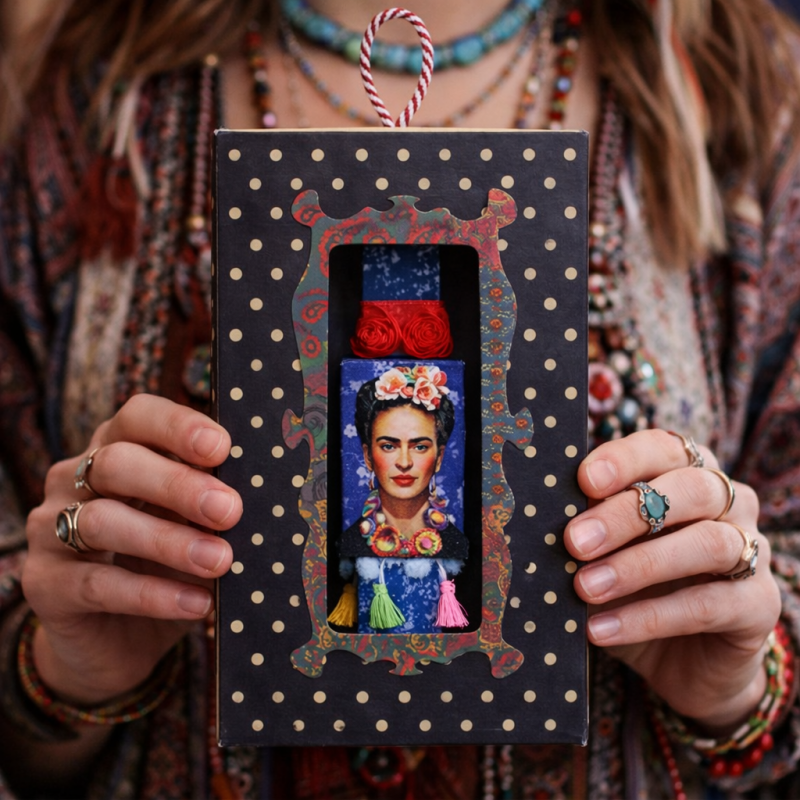Λαμπάδα 20 Μαγνητάκι Frida - Μπλε 
