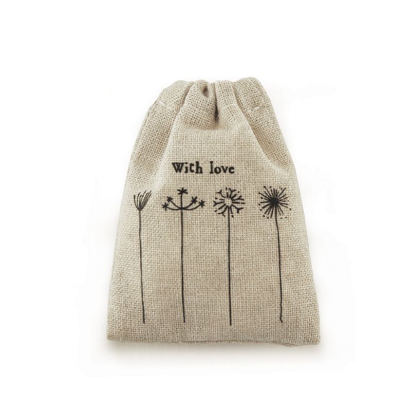 Small drawstring bag-With love