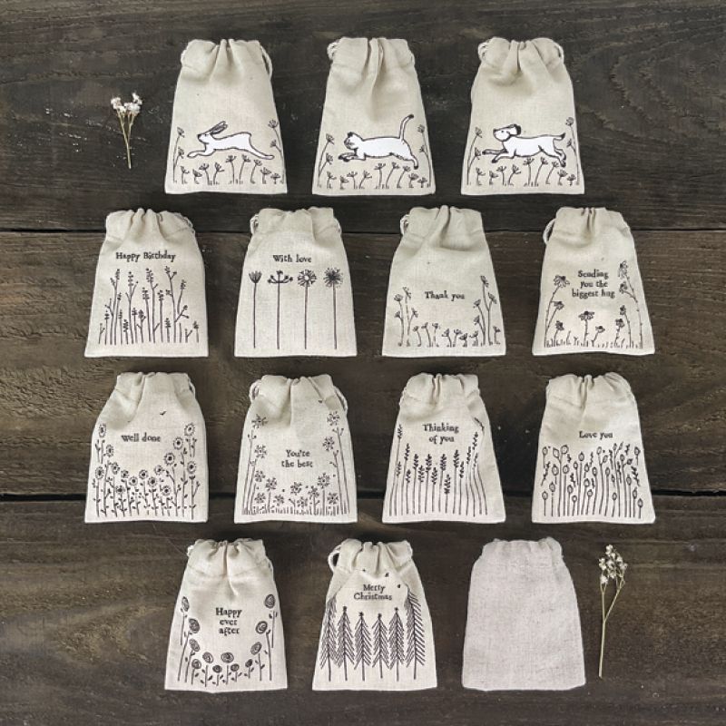 Small drawstring bag-Happy ever after
