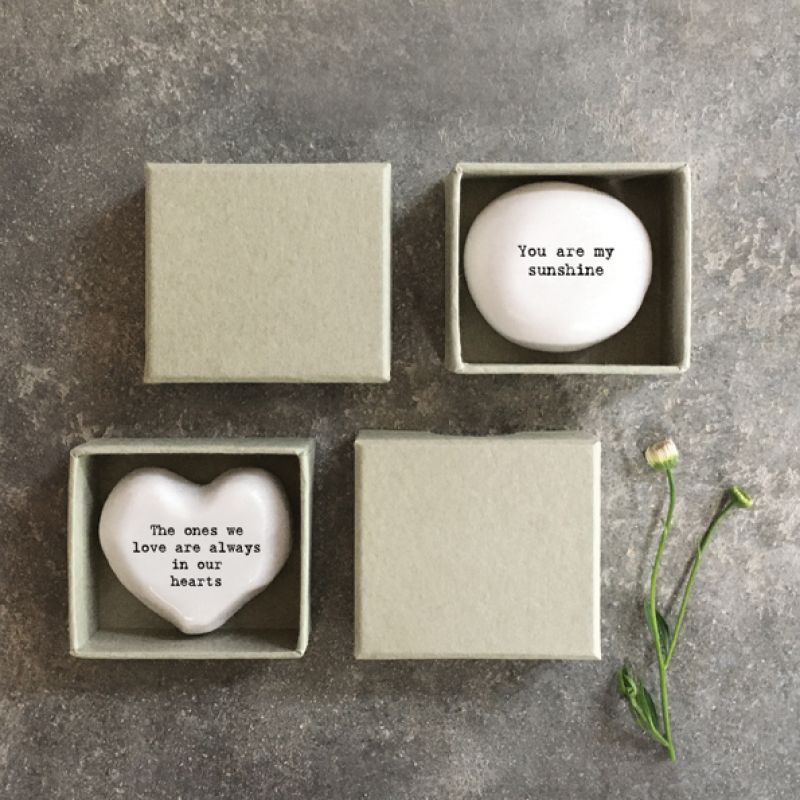 Recycled pebble/Token box