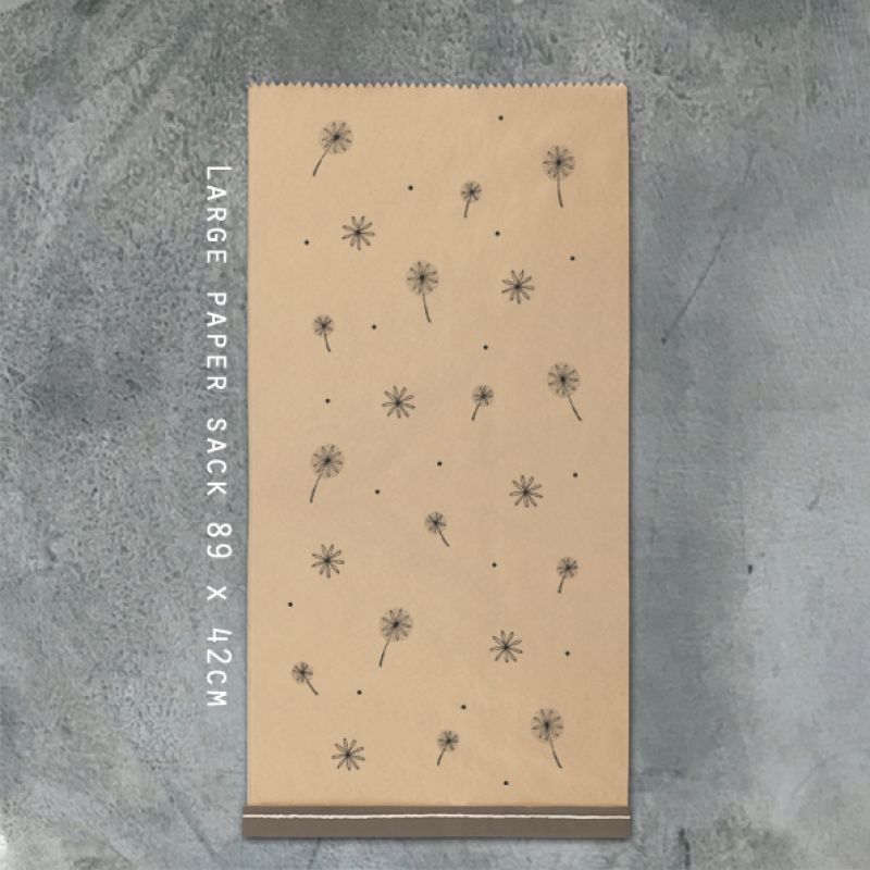 Χαρτοσακούλα - Κραφτ με μαργαρίτες