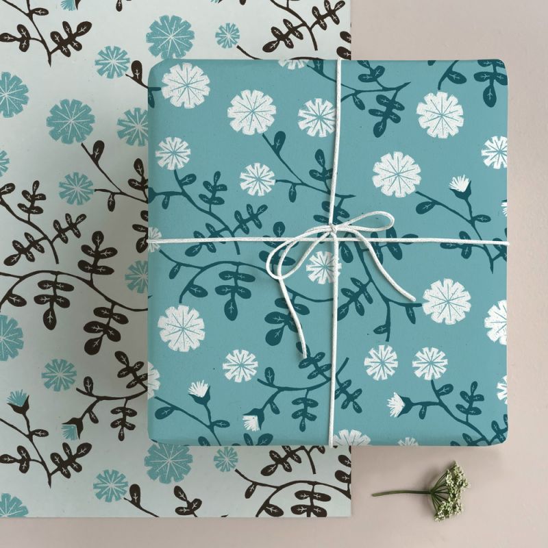 Χαρτί μικρό 29x42εκ.-Blue daisy