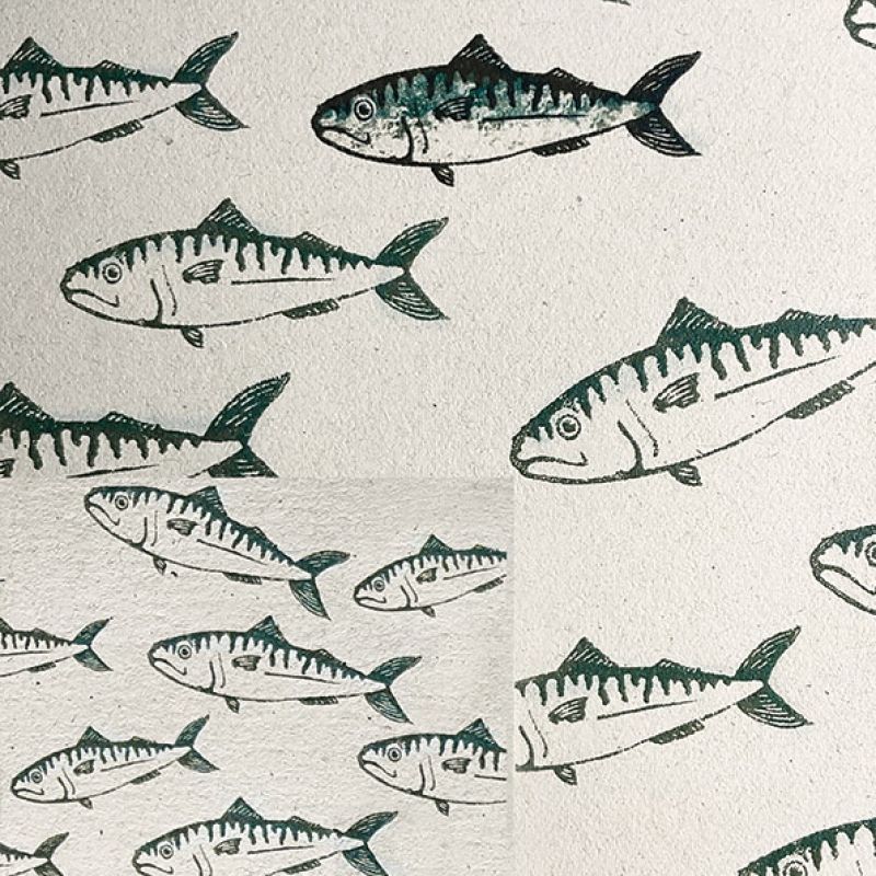 Χαρτί περιτυλίγματος μικρό 29,5x42 - Ψάρια