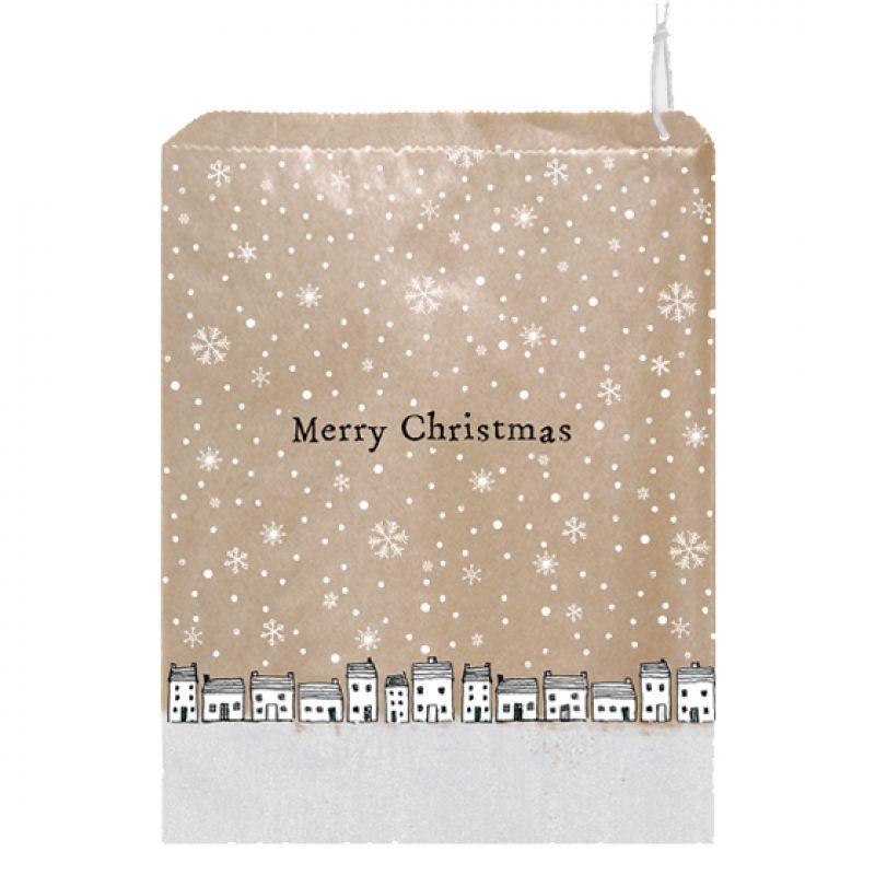 Strung bags (50)-Snowy houses