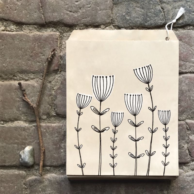 Strung bags (50)-Cow parsley