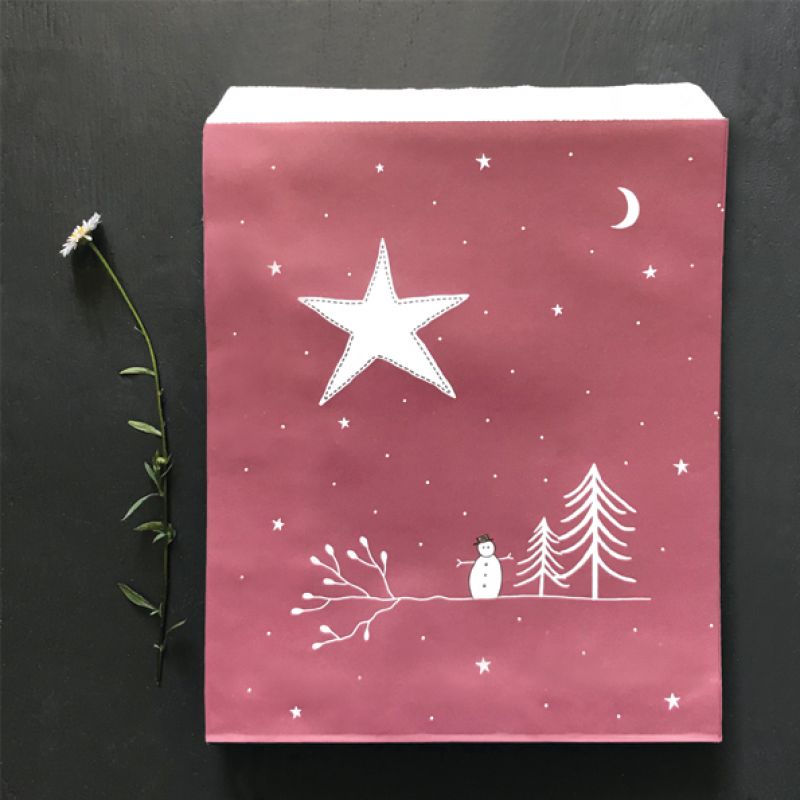 Strung bags (50)-Starry sky/Red