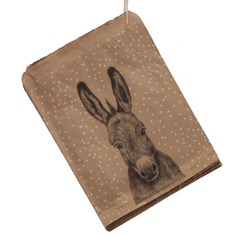 Kraft paper bags 50 - Donkey 20x25cm