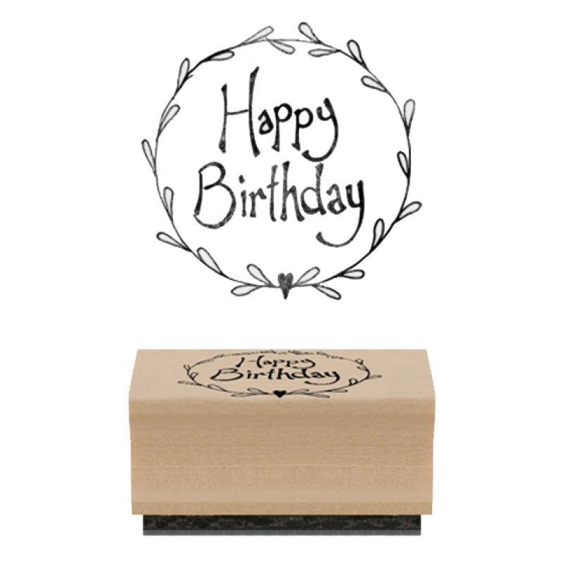Σφραγίδα στρογγ. - Happy birthday
