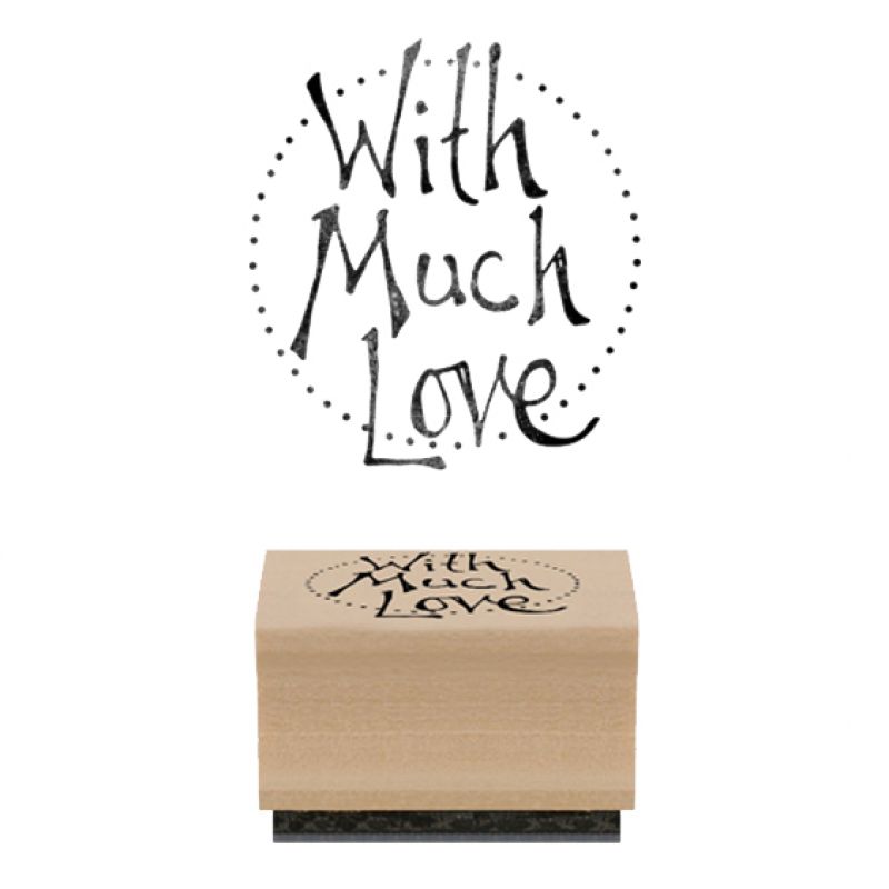 Rubber stamp - With much love