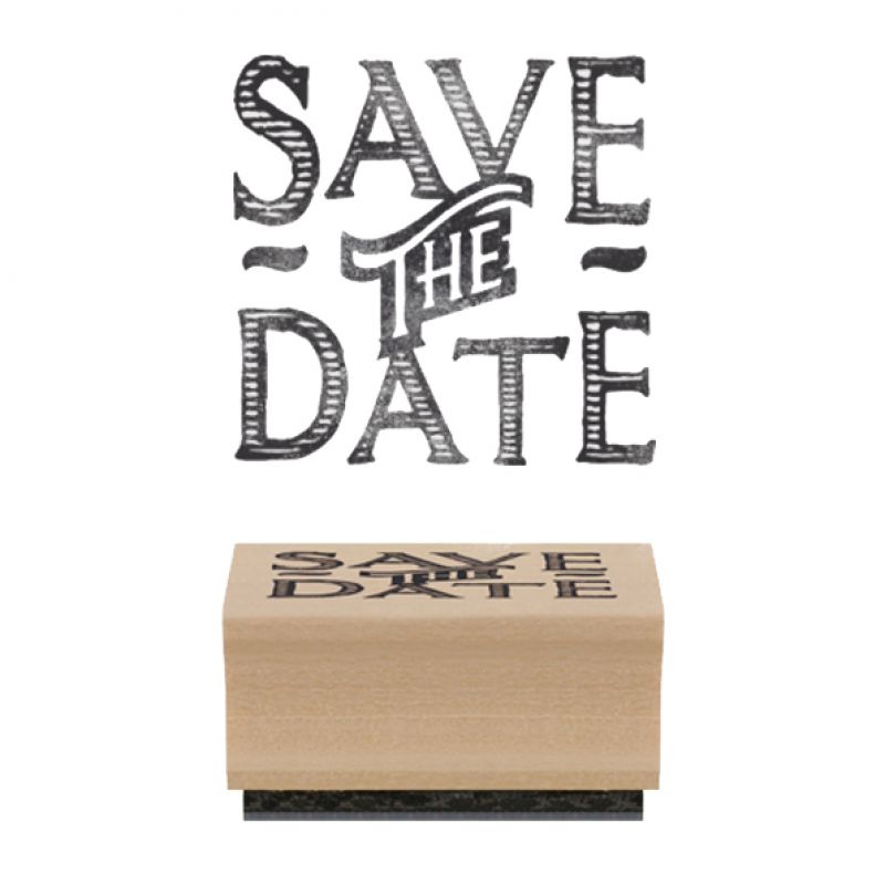 Rubber stamp - Save the date