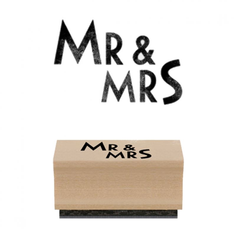 Rubber stamp - Mr & Mrs