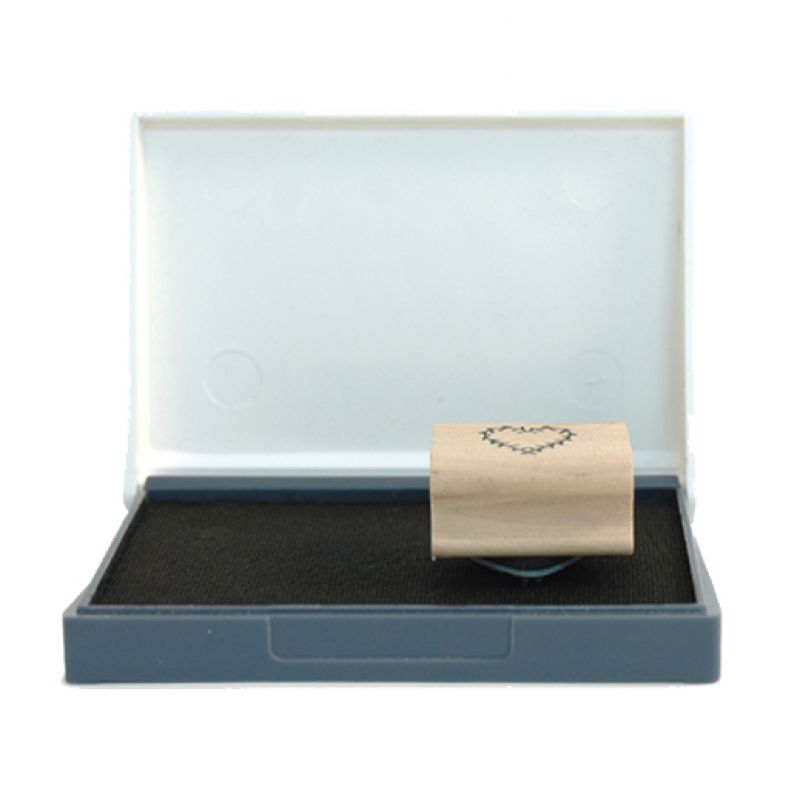 Ink pad for rubber stamps