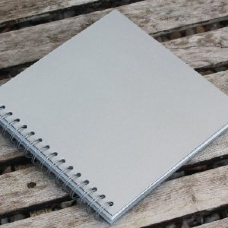 Guest book - Plain grey