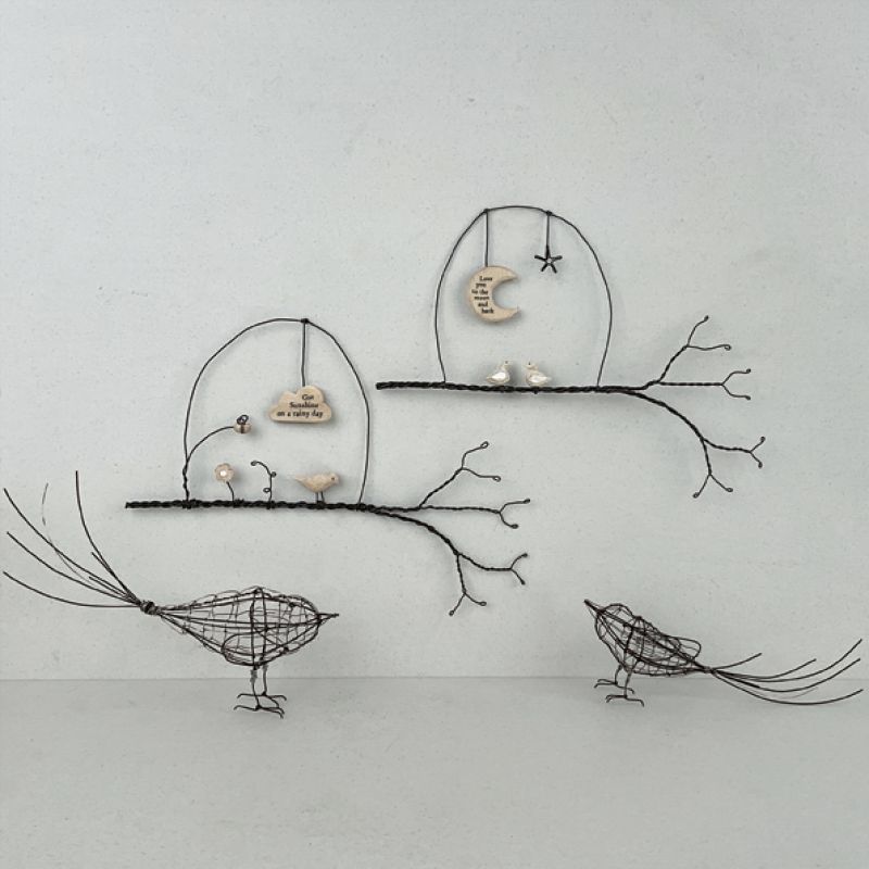 Wire twig hanger-Love you to the moon & back