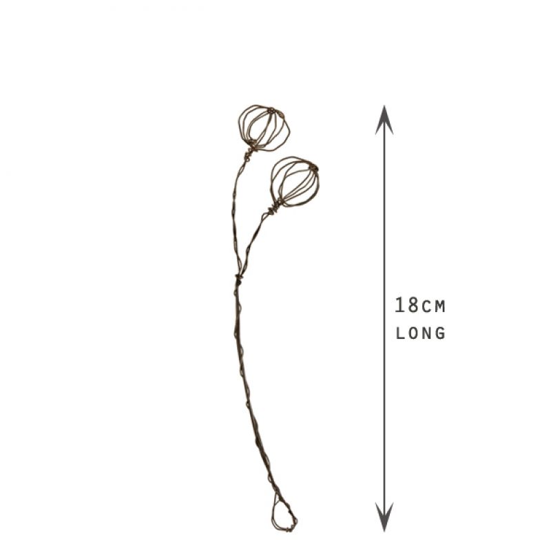 Rusty wire sprig-Sml Berries