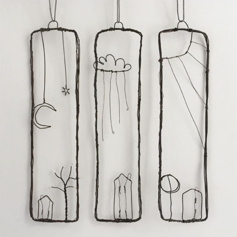 Κάδρο συρμάτινο Σπίτι 23εκ. - Σύννεφο