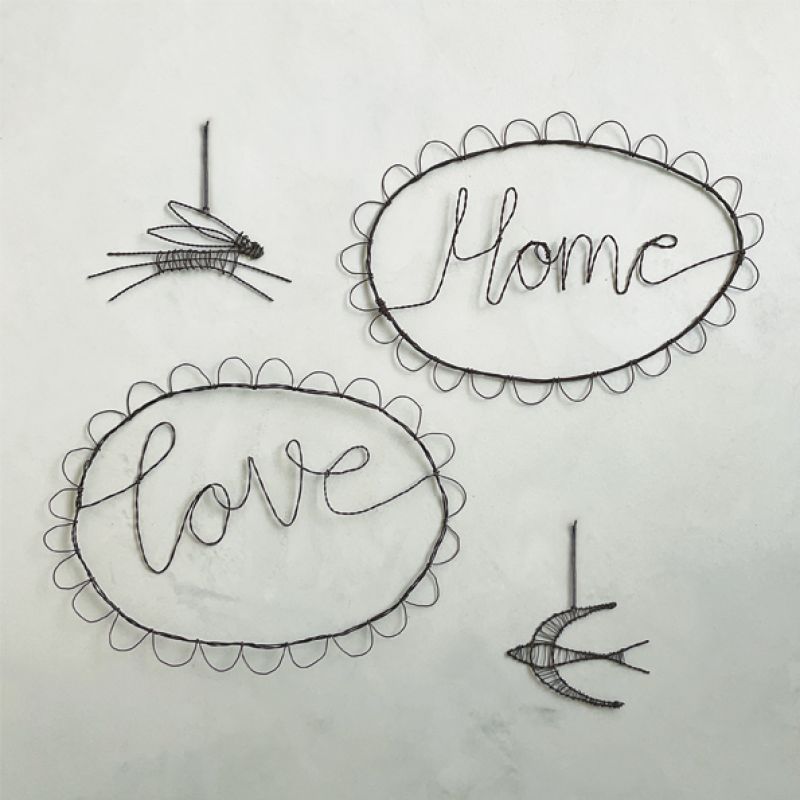 Συρμάτινο κρεμαστό - Χελιδόνι 11εκ. Συρμάτινο κρεμαστό - Χελιδόνι 11εκ.