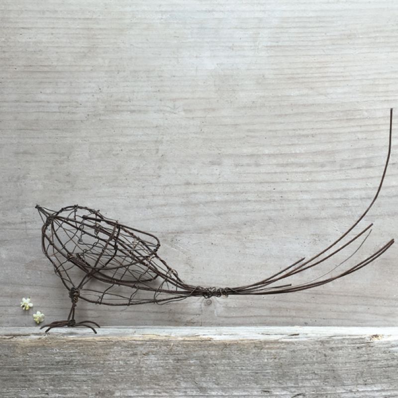 Rusty wire bird-Large