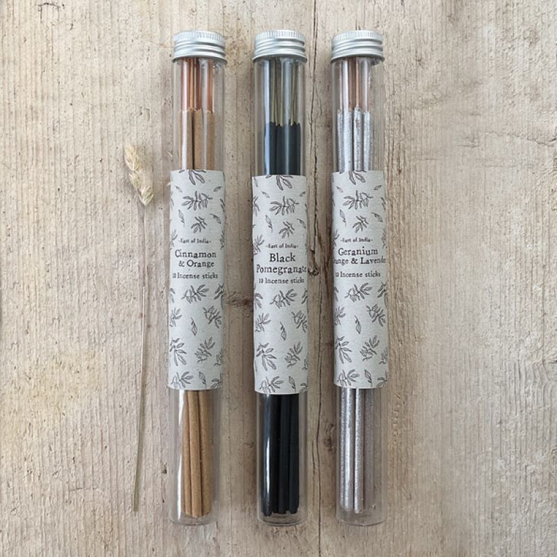 Tube of incense sticks-Orange, Clove & Cinnamon